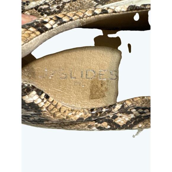 J/Slides Embossed Snake Slip On Platform Sneakers Size 7.5 - Picture 4 of 7